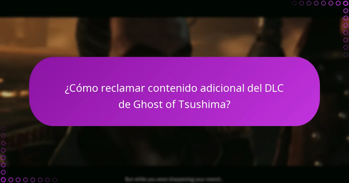 ¿Cómo descargar e instalar el DLC de Ghost of Tsushima?